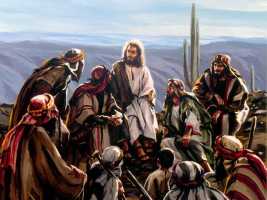 Иисус Христос с учениками